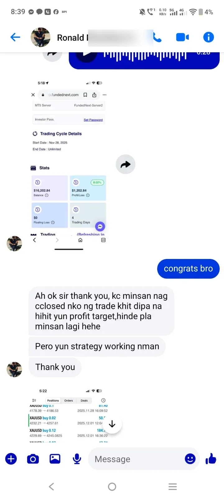 Trader result 2