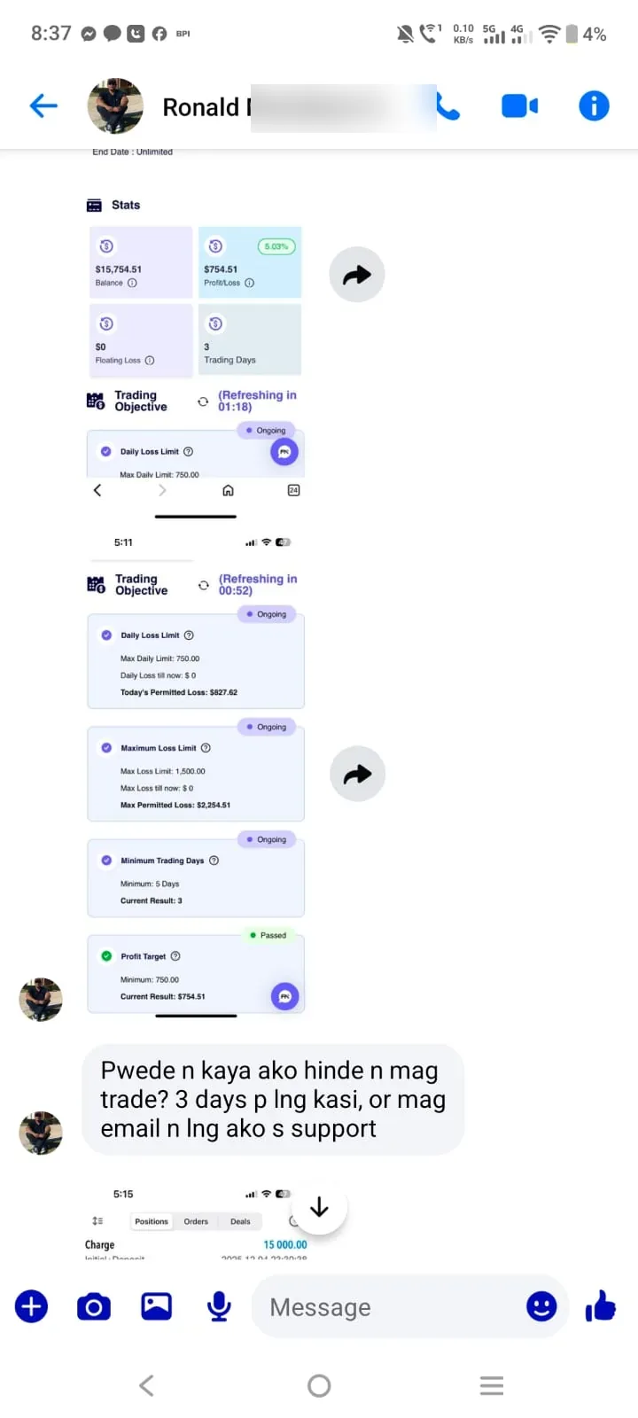 Trader result 4