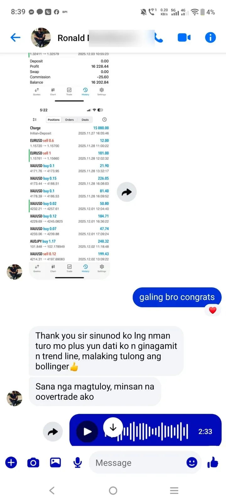 Trader result 7